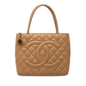 Chanel Medallion Tote Quilted Caviar #246039C24B
